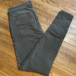 Olive Green AE Jeggings